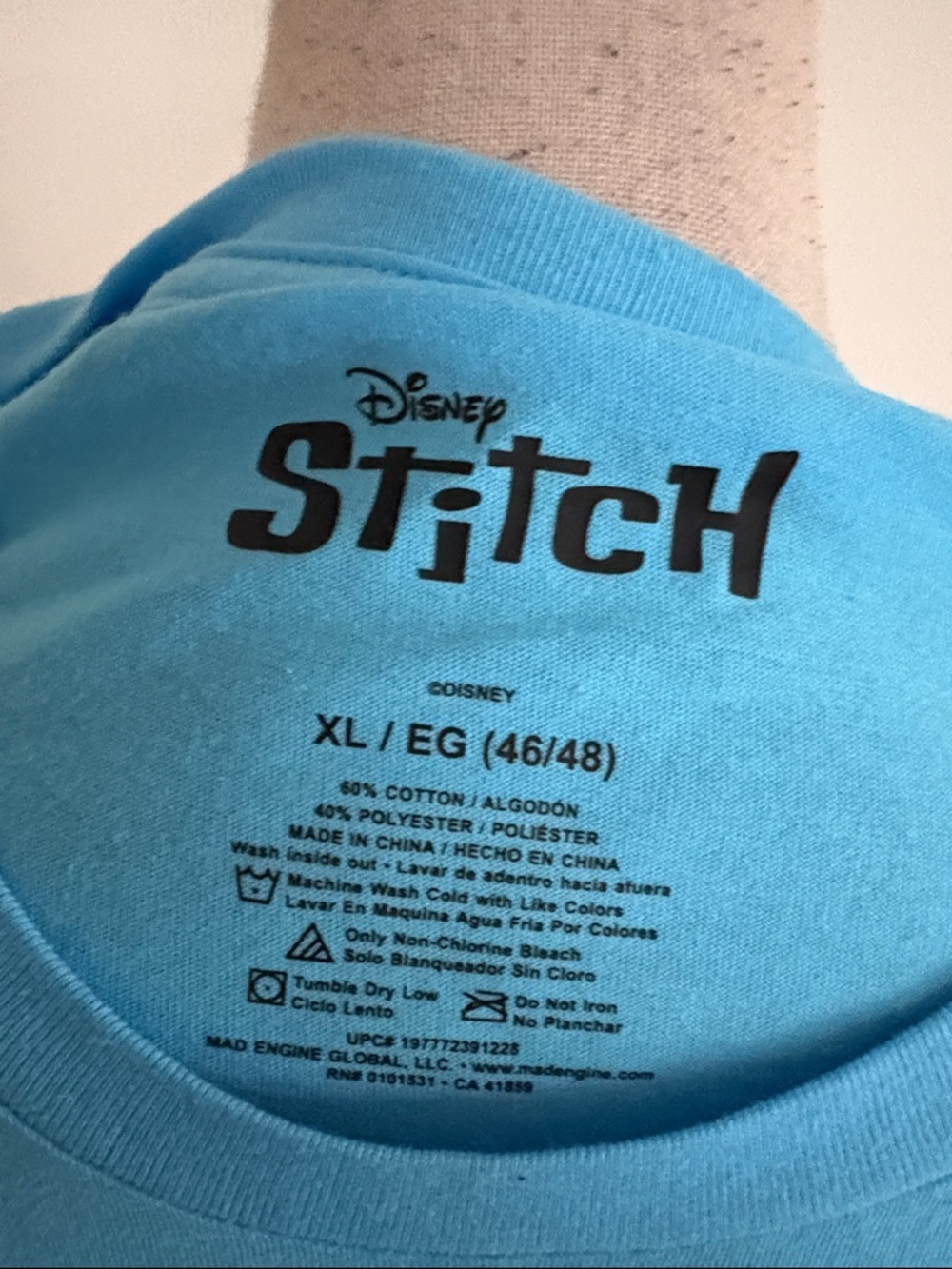NWT Disney stitch shirt XL 927 - Picture 4 of 4